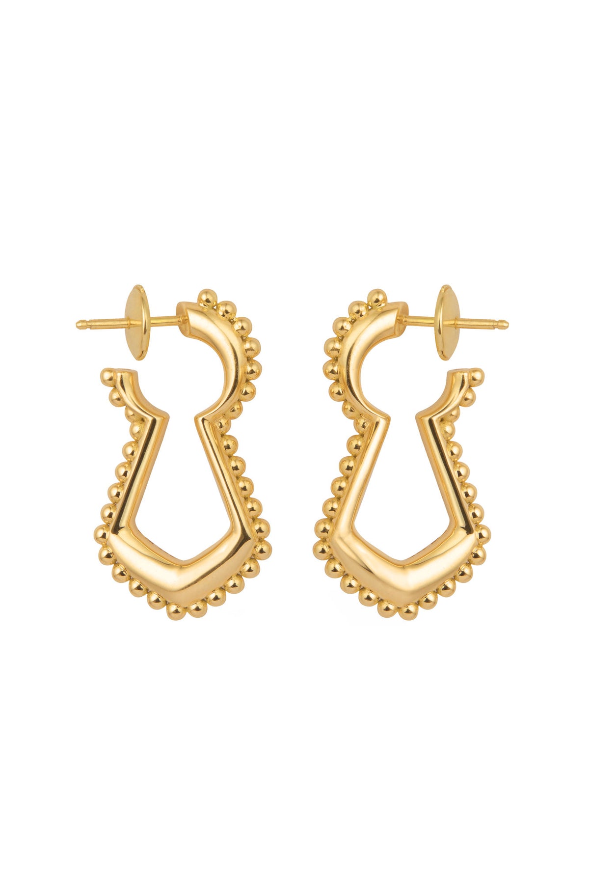 Unlock Indiscretion Large 18K Guld Øreringe