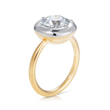 Diamond Cup 18K Gold & Whitegold Ring