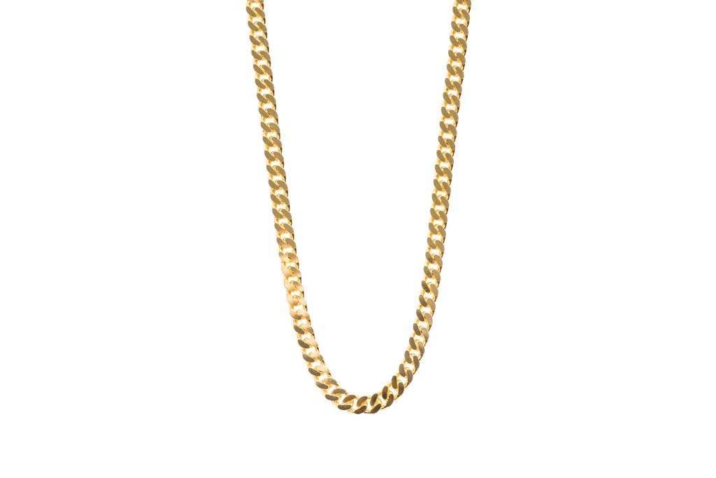 IX Chunky Curb Gold Plated Necklace