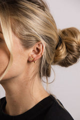 IX D 22K Gold Plated Stud