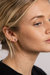 IX E 22K Gold Plated Stud