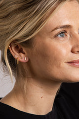 IX I 22K Gold Plated Stud