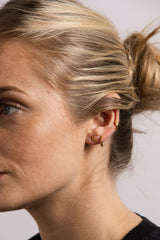 IX L 22K Gold Plated Stud