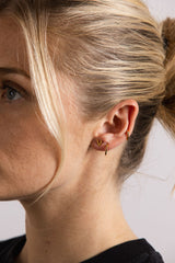 IX V 22K Gold Plated Stud