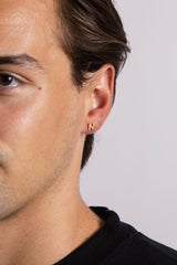 IX N 22K Gold Plated Stud