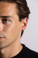 IX Q 22K Gold Plated Stud