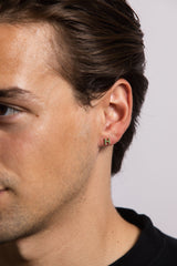 IX H 22K Gold Plated Stud w. Zirconia