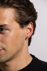 IX S 22K Gold Plated Stud w. Zirconia