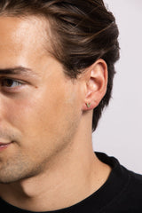 IX V 22K Gold Plated Stud w. Zirconia