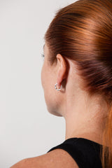 Ix Alex Silver Hoop Ohrring