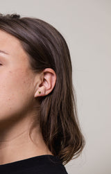 Ix Herz vergoldet Ohrring