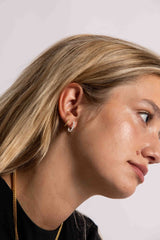 IX Philine 22K Gold Plated Hoop