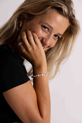 IX Penelope Silver Bracelet w. Pearls