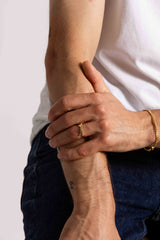 IX Theo 22K Gold Plated Ring