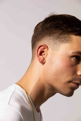 IX A 22K Gold Plated Stud w. Zirkonia