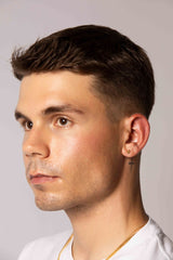 IX Ild 22K Gold Plated Stud