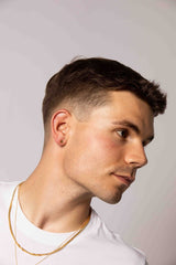 IX A 22K Gold Plated Stud