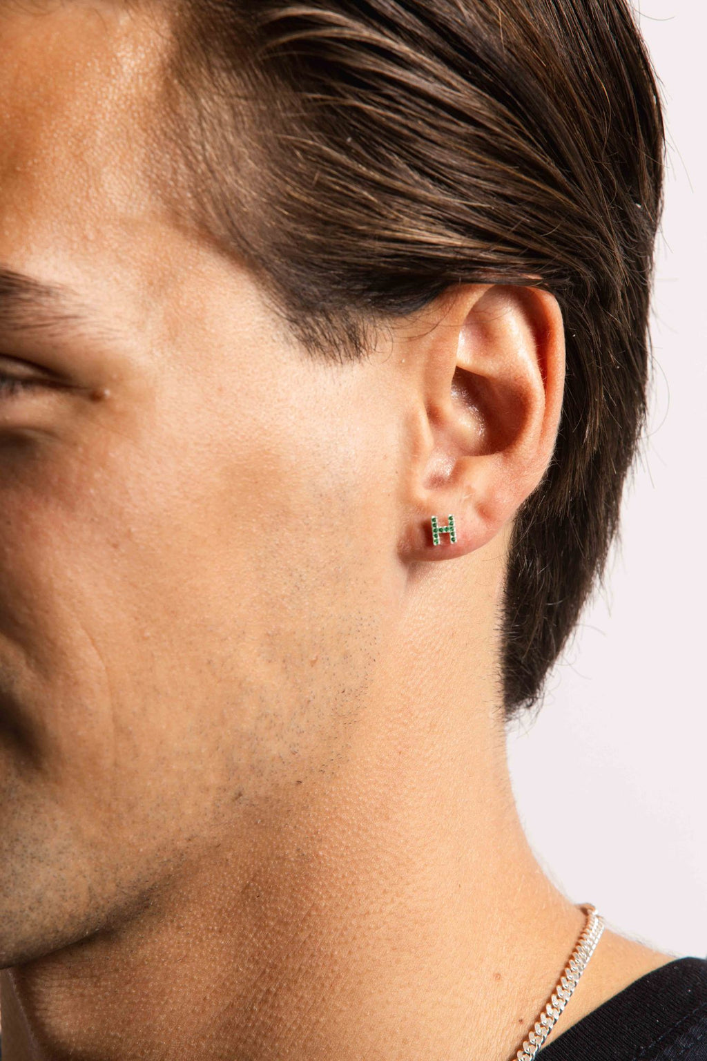 IX H Silver Stud w. Zirconia