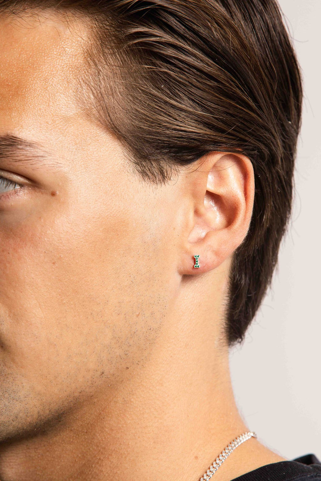 IX I Silver Stud w. Zirconia