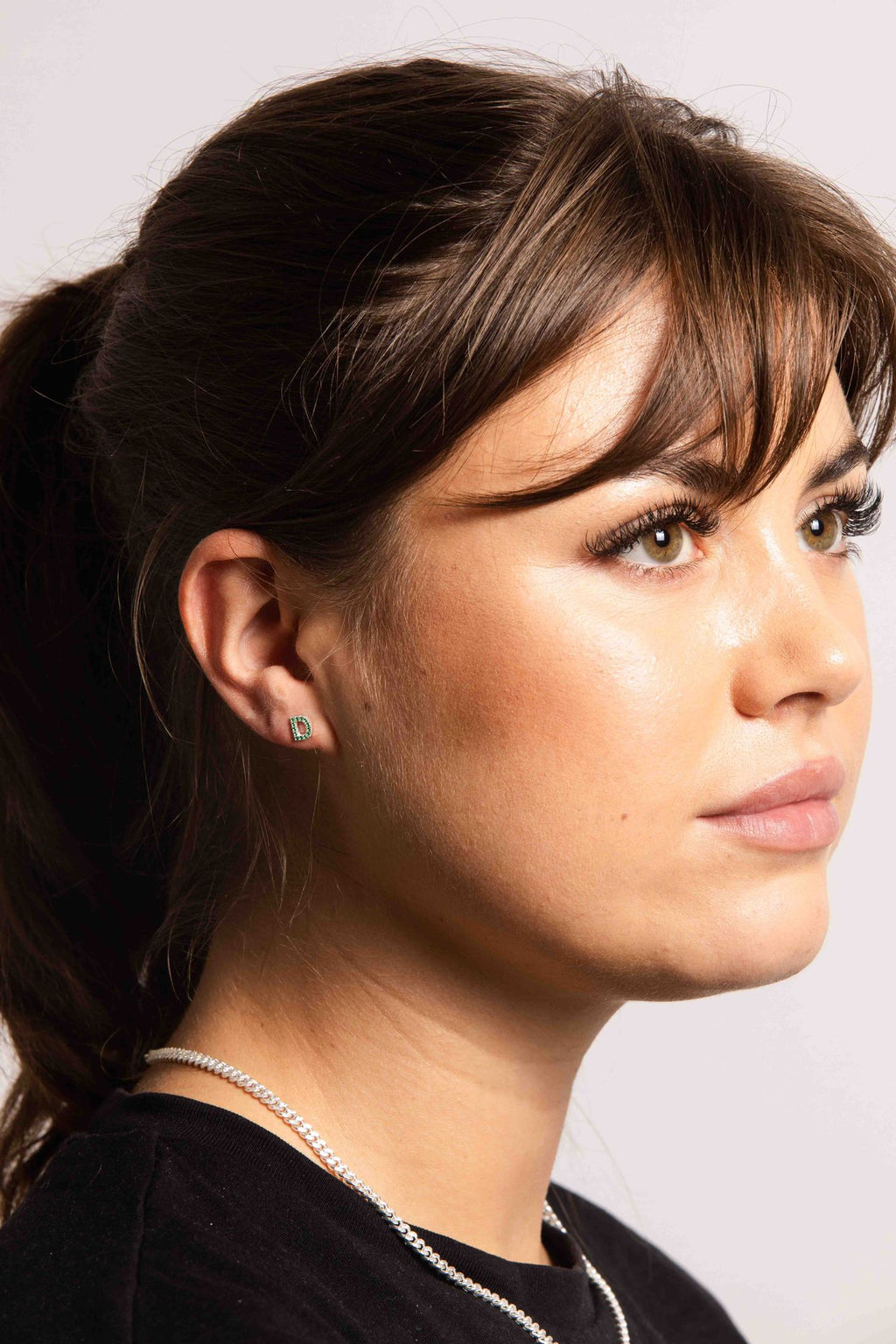 IX D Silver Stud w. Zirconia