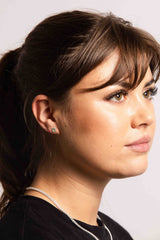 IX D Silver Stud w. Zirconia