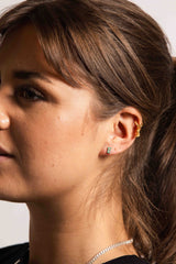 IX E Silver Stud w. Zirconia