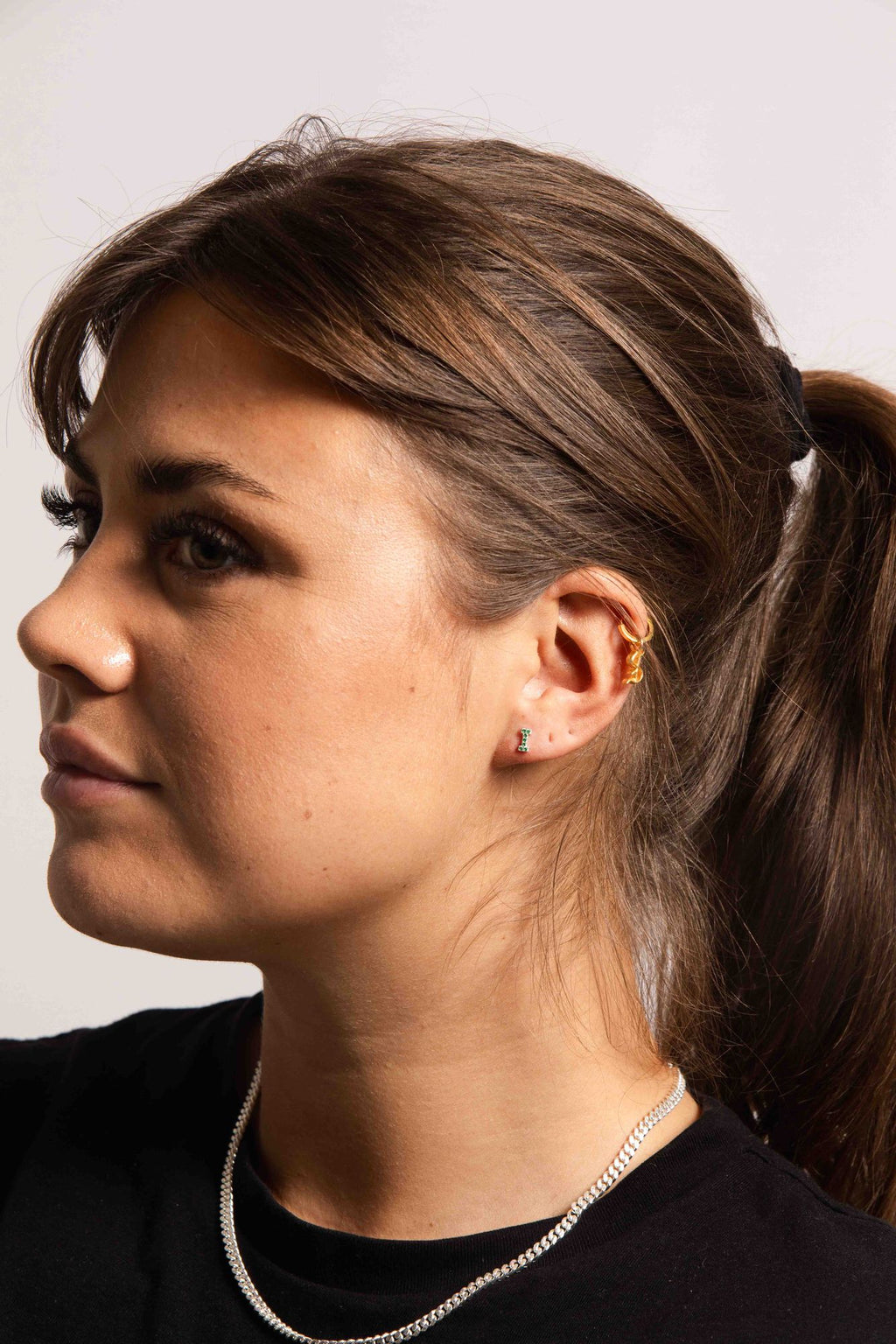 IX I Silver Stud w. Zirconia