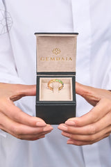 Regenbogen Sapphire Chunky Gradient 18k Goldring