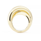 Infinity Loop Big 18K Gold Ring