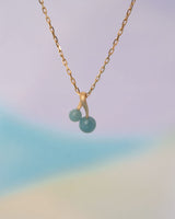 Vega 18k Goldanhänger w. Blauer Aventurine