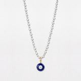 Lapis & Diamond 18K Gold Pendant