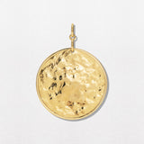 Large Sun Disc 18K Gold Pendant