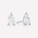 The Pear 18K Whitegold Stud w. Lab-Grown Diamond