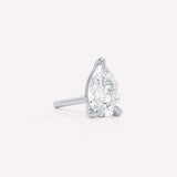 The Pear 18K Whitegold Stud w. Lab-Grown Diamond