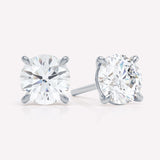 The Round 18K Whitegold Stud w. Lab-Grown Diamond