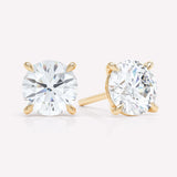 The Round 18K Gold Stud w. Lab-Grown Diamond