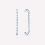 Allday 14K Whitegold Earrings w. Diamonds