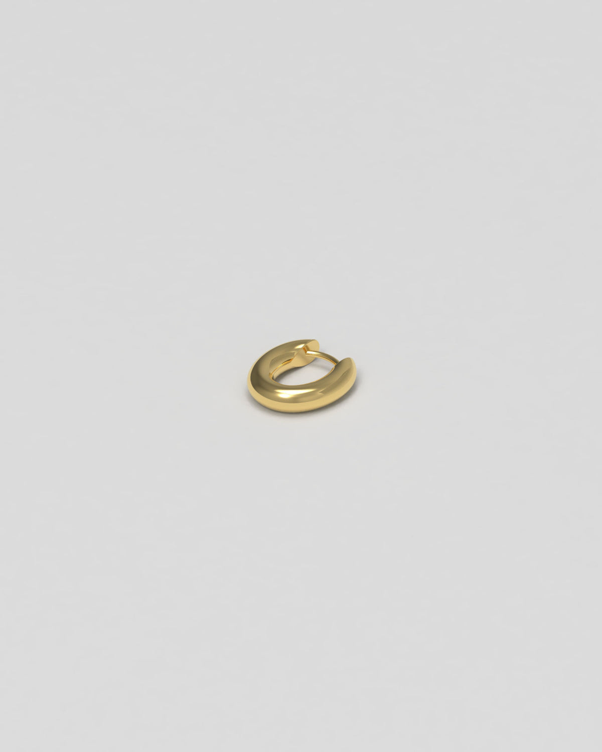 Chunky Tiny 14K Gold Hoops