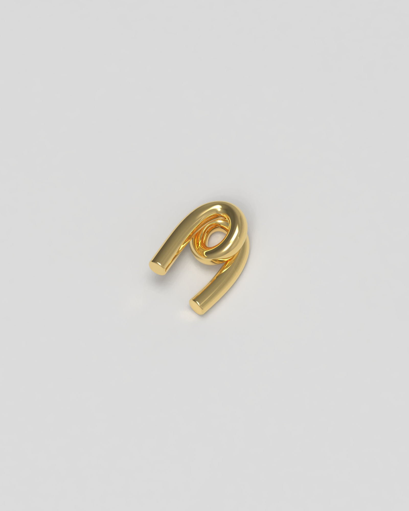 Rose Large 14K Gold Pendant