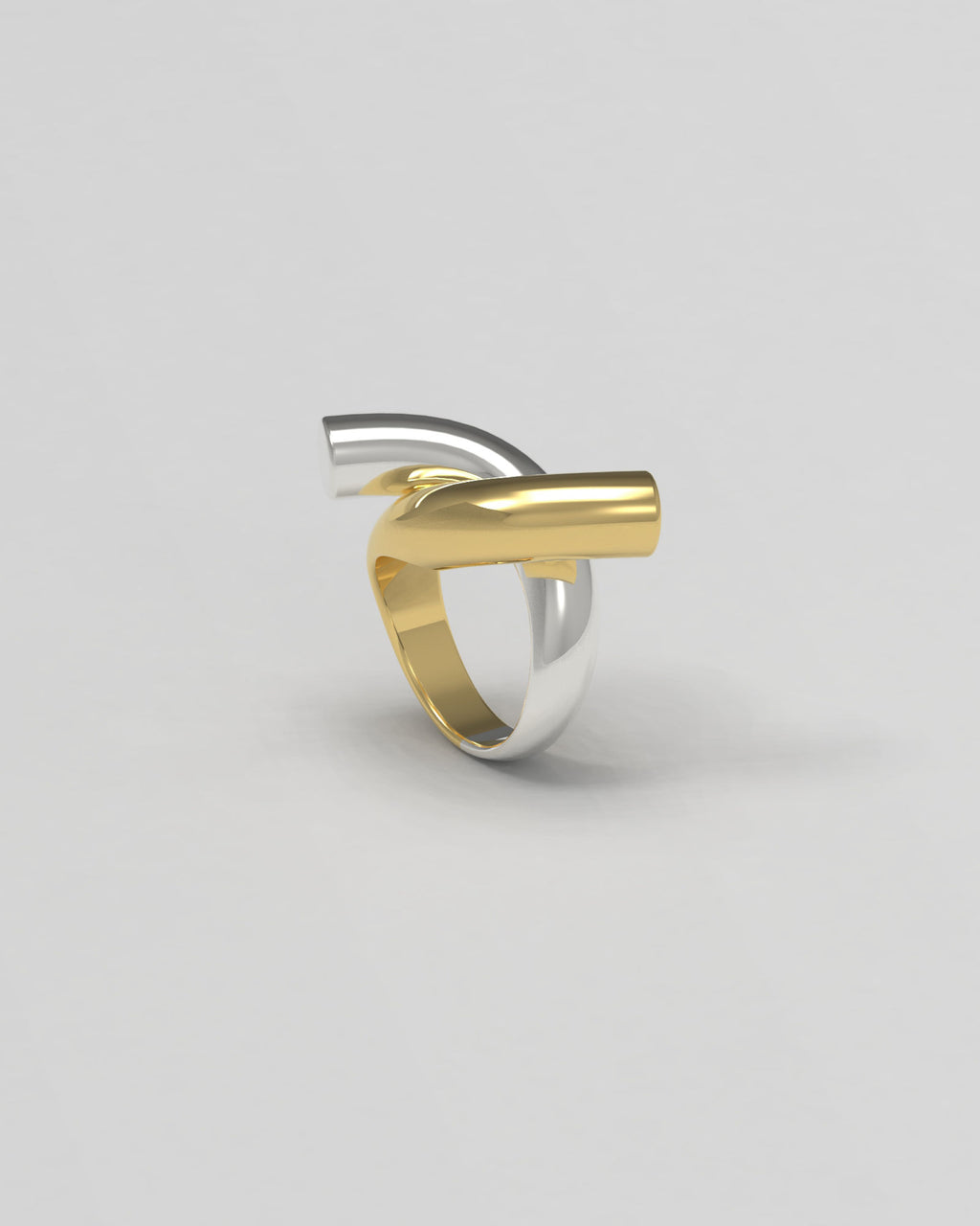 Rose Ring aus Gold & Silber