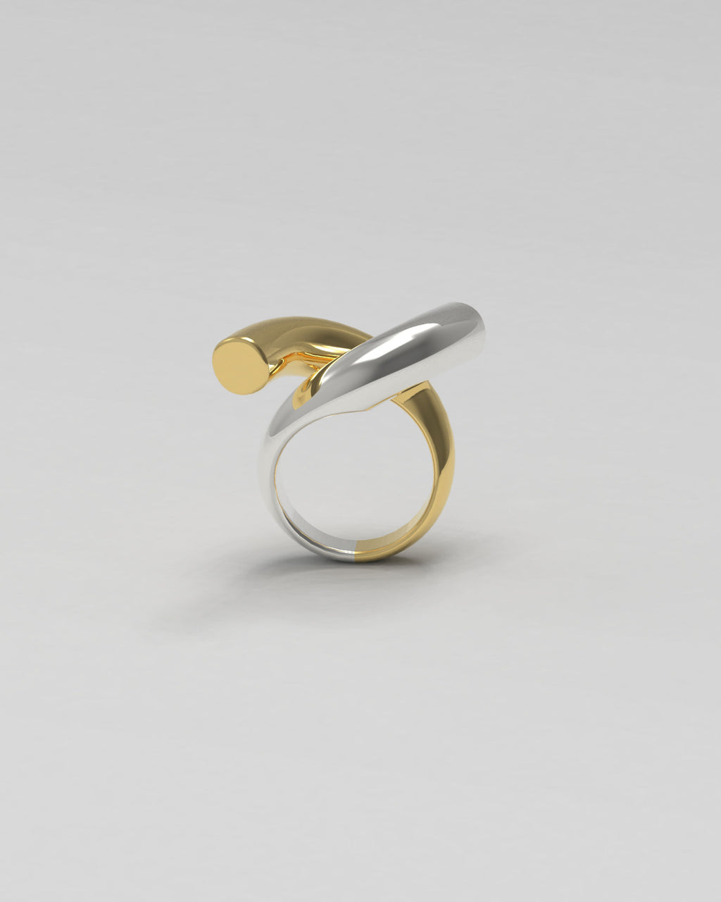 Rose Ring aus Gold & Silber
