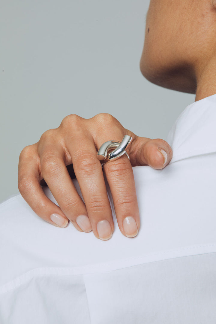 Rose Silver Ring