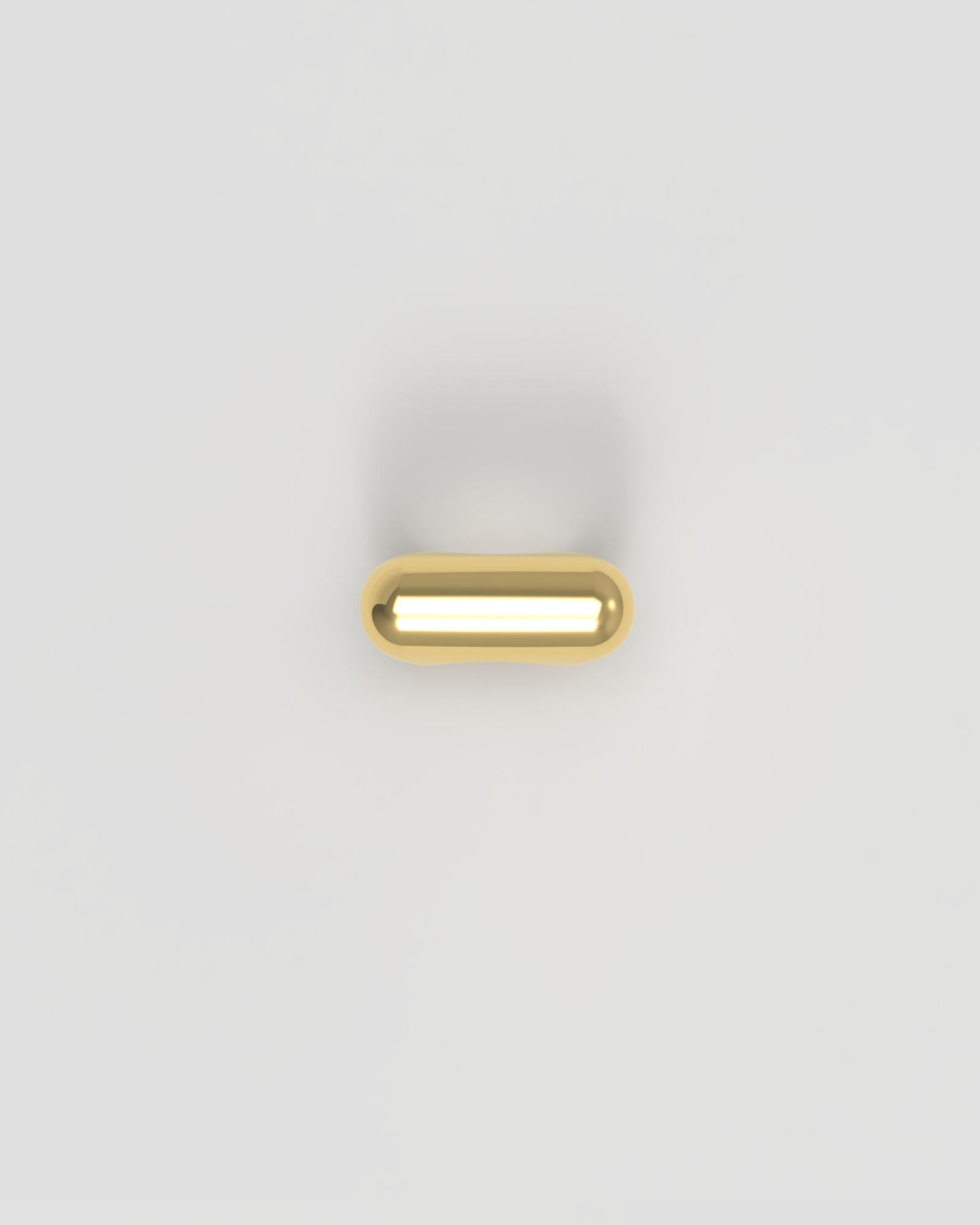 Sculpt massiver Goldring aus 18K