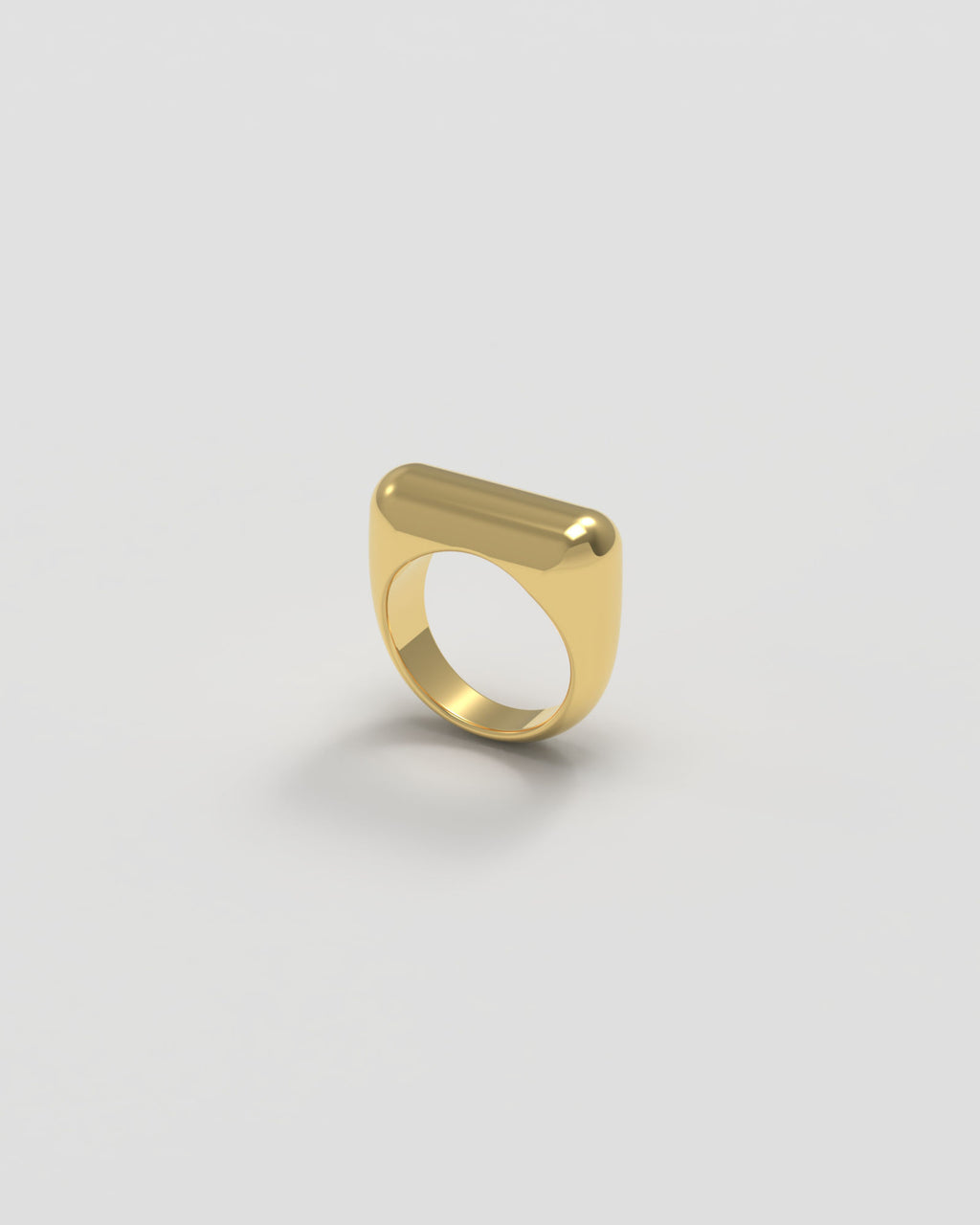 Sculpt Thick 18K Gold Ring