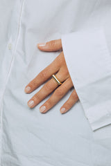 Sculpt Slim 18K Gold Ring
