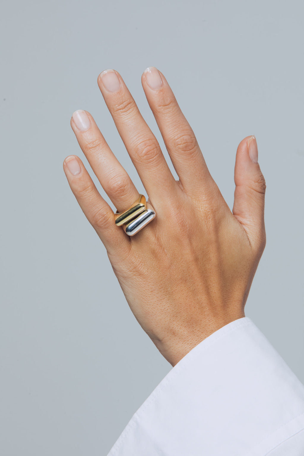 Sculpt Slim Silver Ring