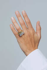 Sculpt Slim Silver Ring