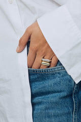 Sculpt Slim 18K Gold Ring