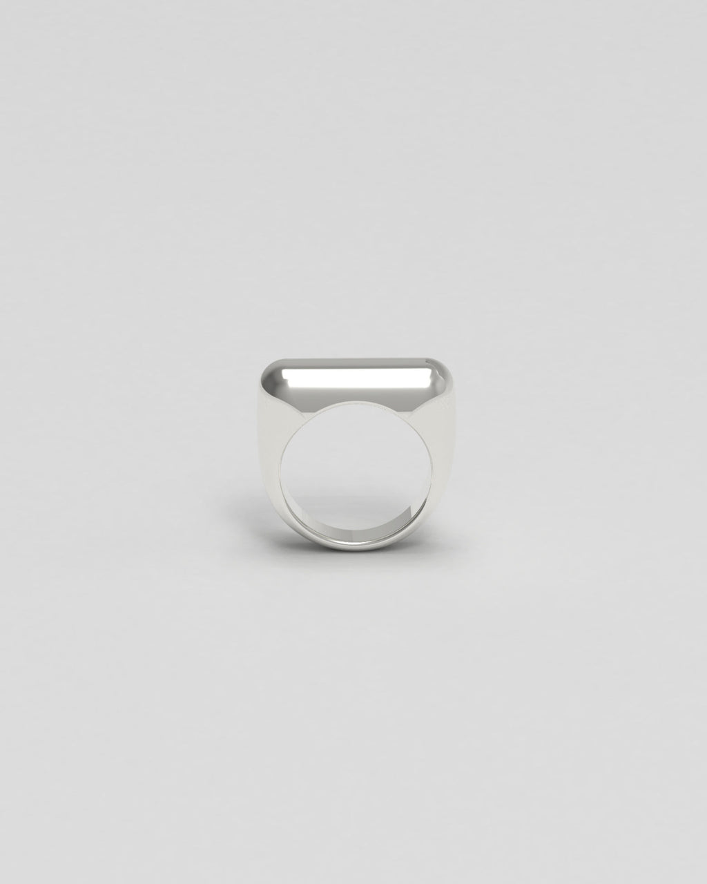 Sculpt Thick Silver Ring