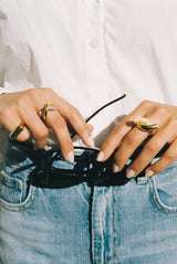 Thorn Double Mix Silver & Gold Ring